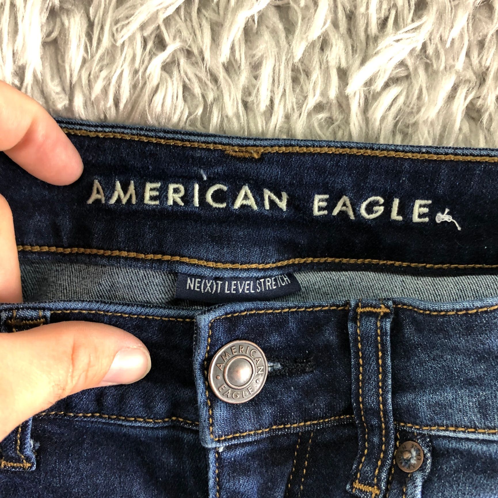 American Eagle Outfitters American Eagle Womens Size 4 Denim Midi Mini Jean Skirt Blue Wash Casual Modern Vintage: No Size 27" / US 4 / IT 40 - 6 Thumbnail