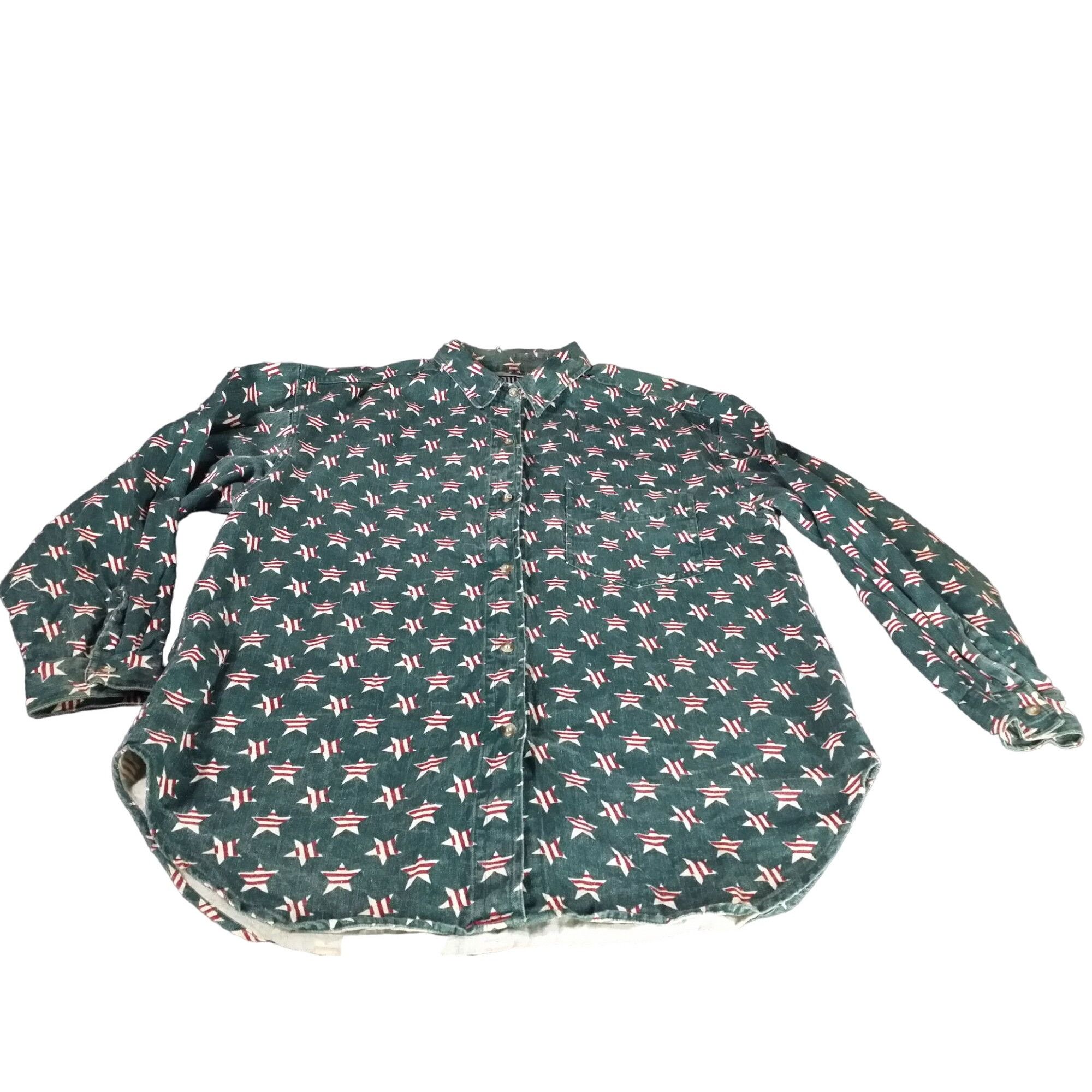 Vintage Vintage Quizz New York Button Up Men Sz L All Over Print Sta Size US L / EU 52-54 / 3 - 1 Thumbnail
