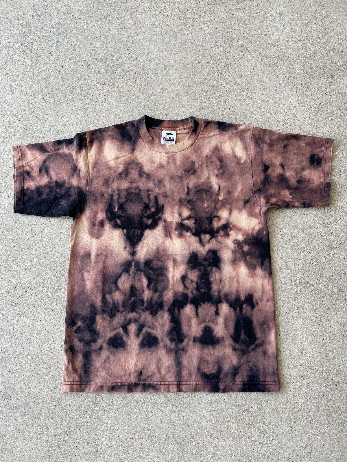 Bleach × Vintage Pro Club Black/Bleach Tied Dyed Heavyweight Blank Tee Size US M / EU 48-50 / 2 - 1 Thumbnail