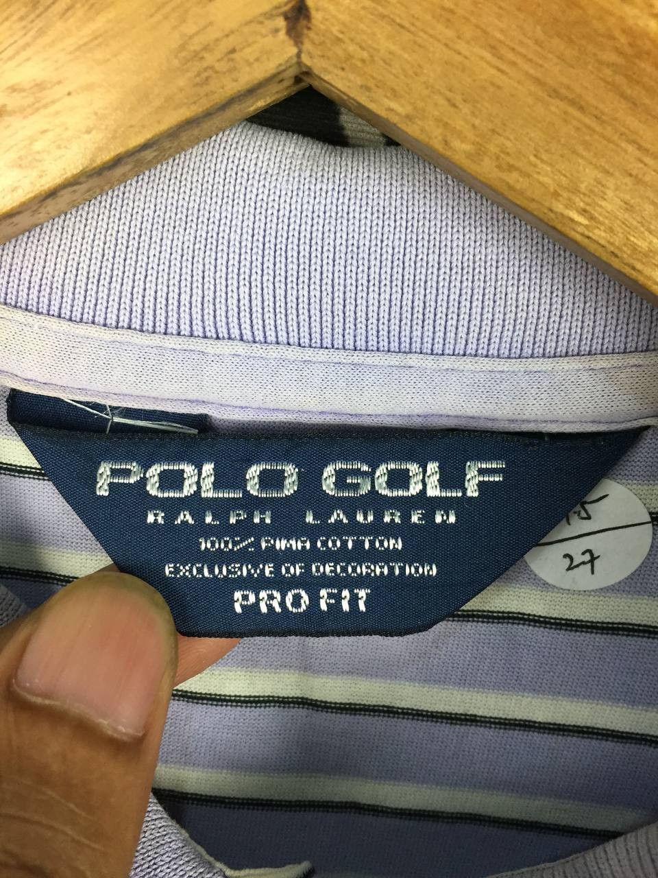Ralph Lauren Vtg Polo Golf Ralph Lauren Pro Fit Striped Polo Shirt Size US L / EU 52-54 / 3 - 9 Thumbnail