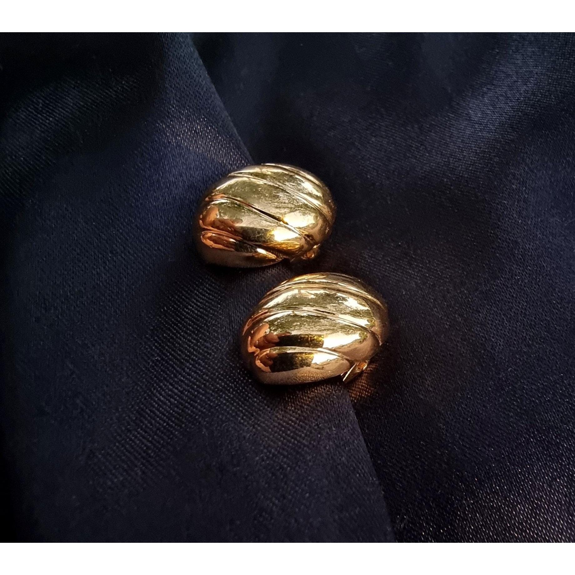 Other Vintage NAPIER 1990s Signed Gold Toned Earrings Size ONE SIZE - 6 Thumbnail