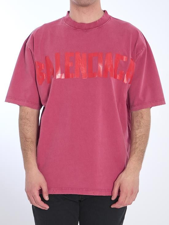 Balenciaga BALENCIAGA Men T-Shirts 764235 PINK Size US M / EU 48-50 / 2 - 1 Thumbnail