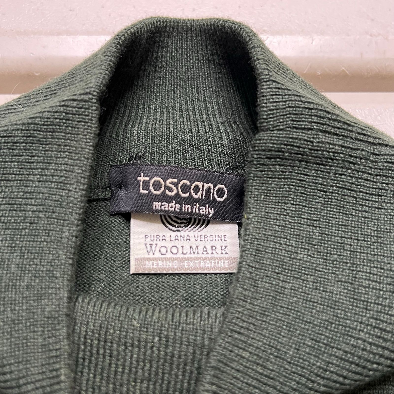 Toscano Vintage Toscano Made in Italy Merino Wool Mock Neck Sweater Size US L / EU 52-54 / 3 - 3 Thumbnail