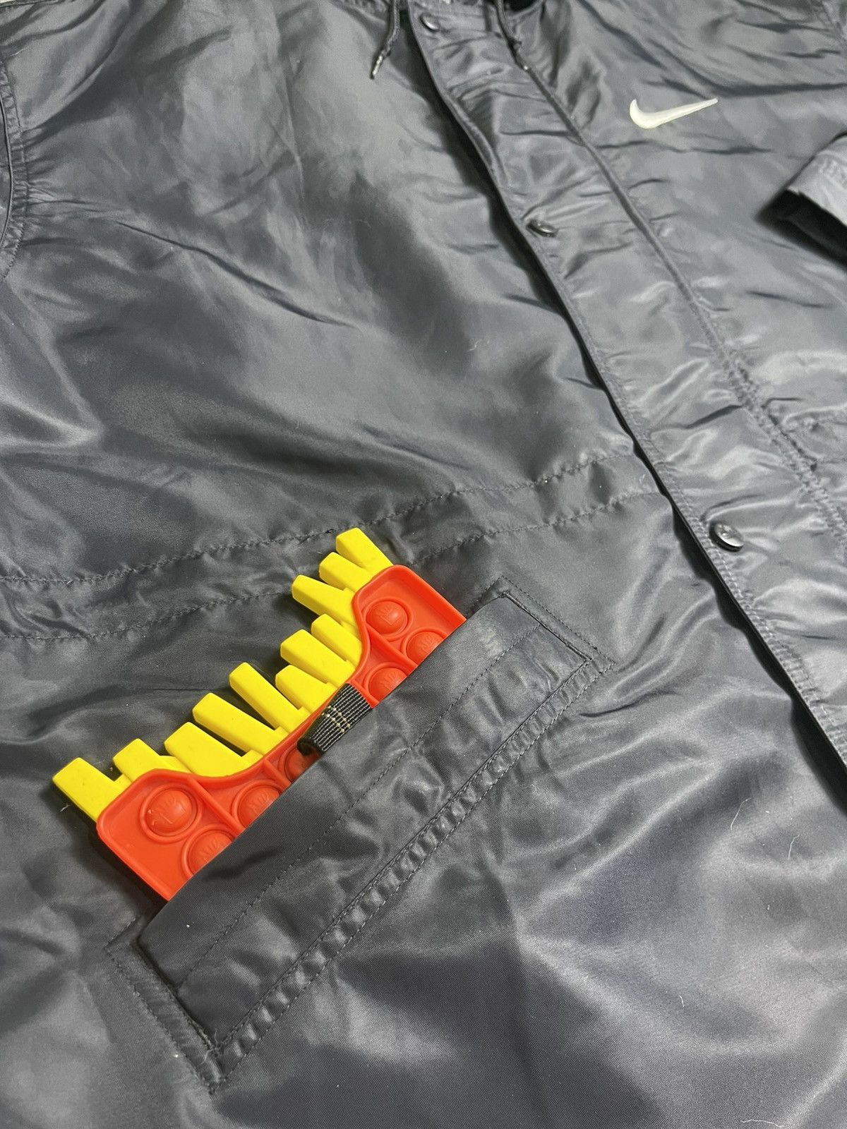 Nike × Vintage Nike x Vintage Long Jacket Black (24) Size US XL / EU 56 / 4 - 4 Thumbnail