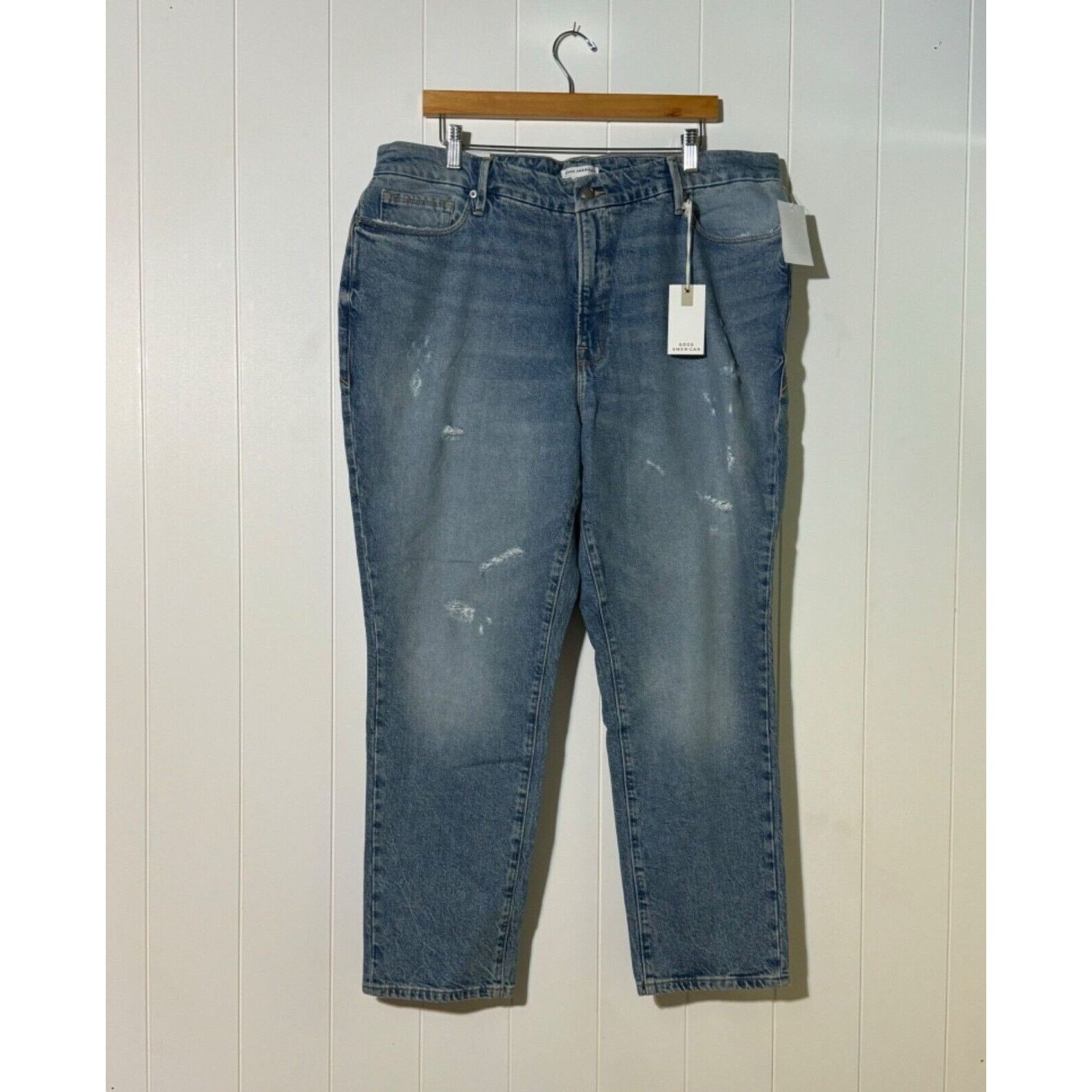Good American Good American Womens 15 NWT Good Classic Jeans Skinnyish Size 39" - 2 Thumbnail