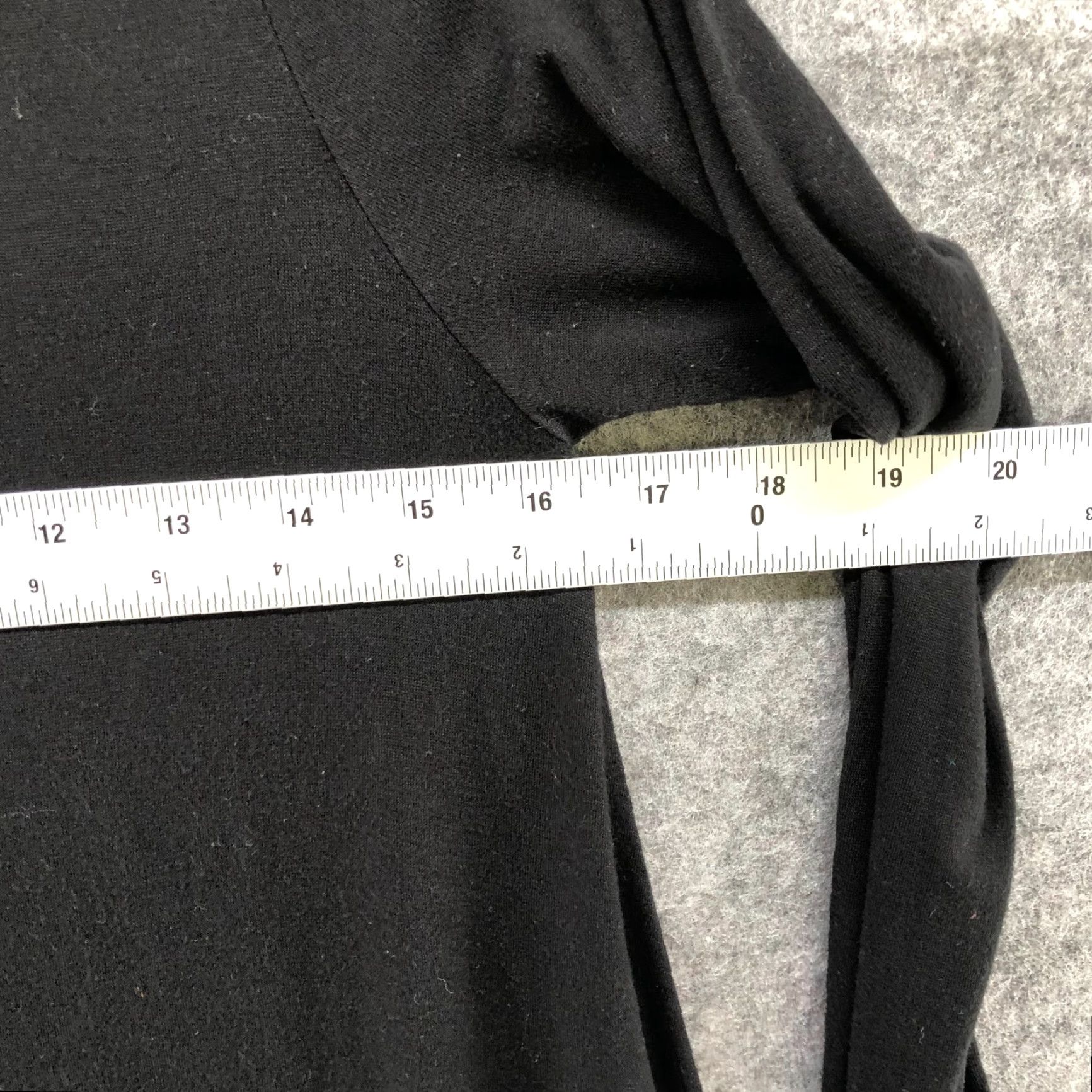 CHOCOOLATE Korean Fashion Black Jersey Knit Asymmetric Tunic Long Sleeve Top Womens S Size S / US 4 / IT 40 - 7 Thumbnail
