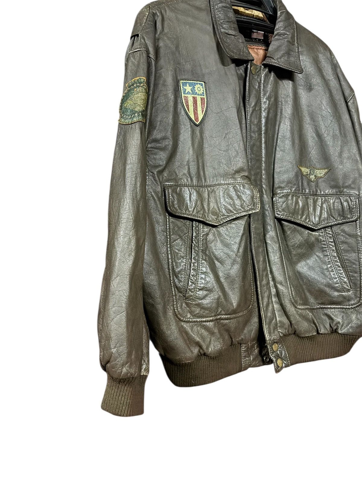 Robinson Les Bains Vintage Robinson aviator leather jacket Size US L / EU 52-54 / 3 - 7 Thumbnail
