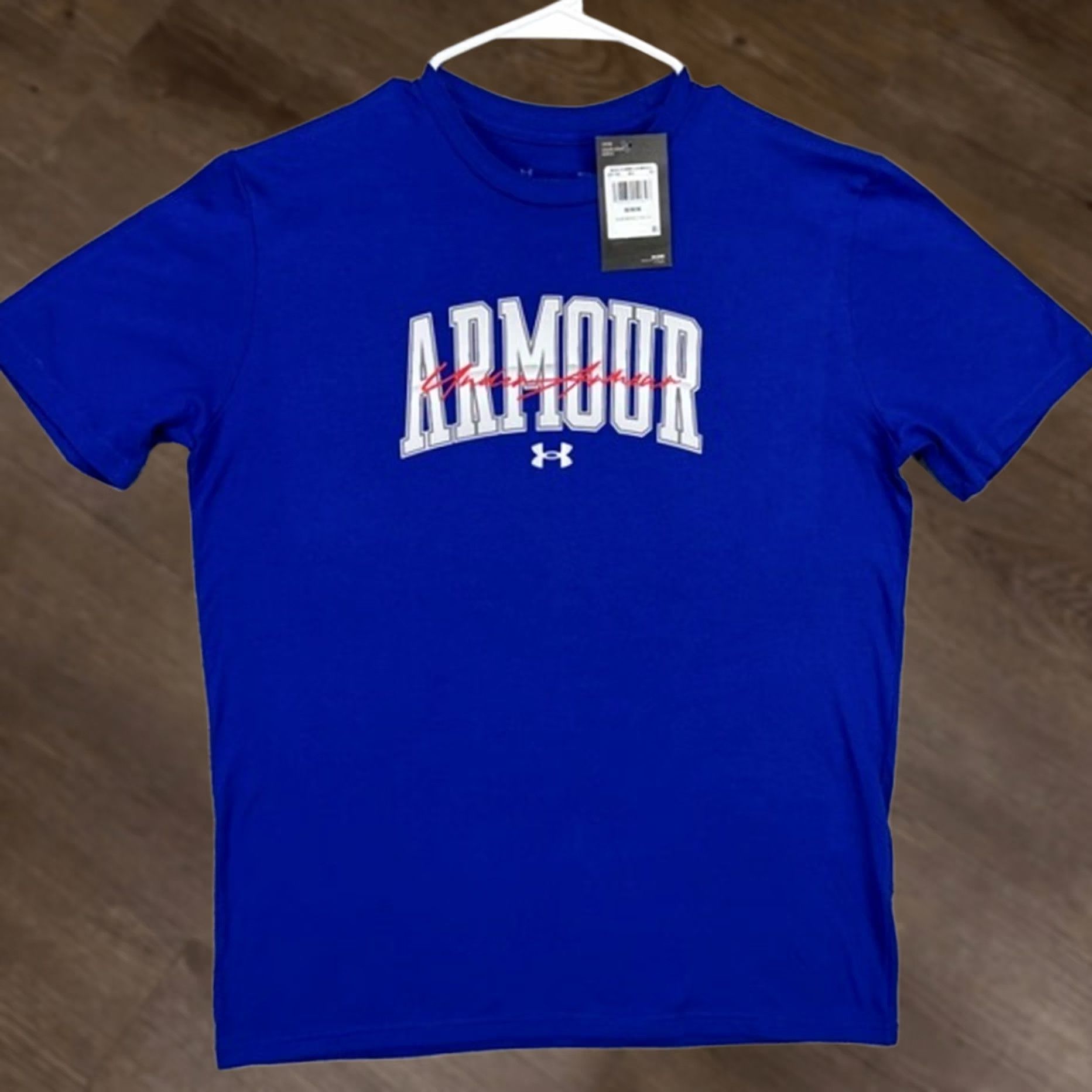 Under Armour Under Armour Mens Medium Blue Graphic Logo Crewneck Short Sleeve T-Shirt NEW Size US M / EU 48-50 / 2 - 1 Thumbnail