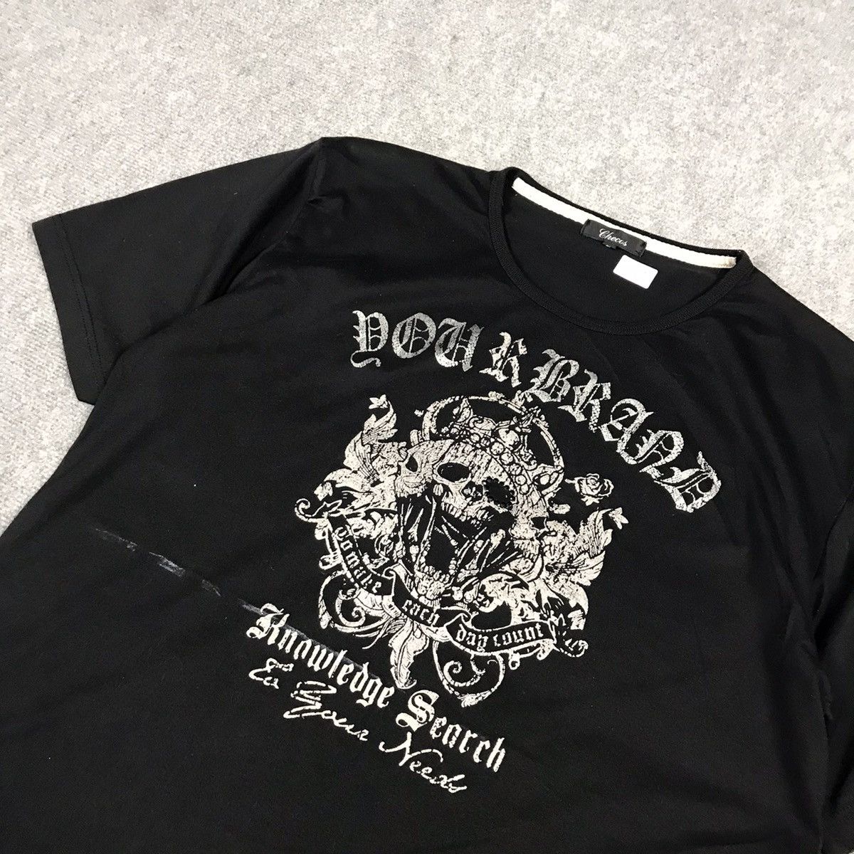 Japanese Brand SKULL PUNK BLACK TSHIRT Size US L / EU 52-54 / 3 - 2 Thumbnail