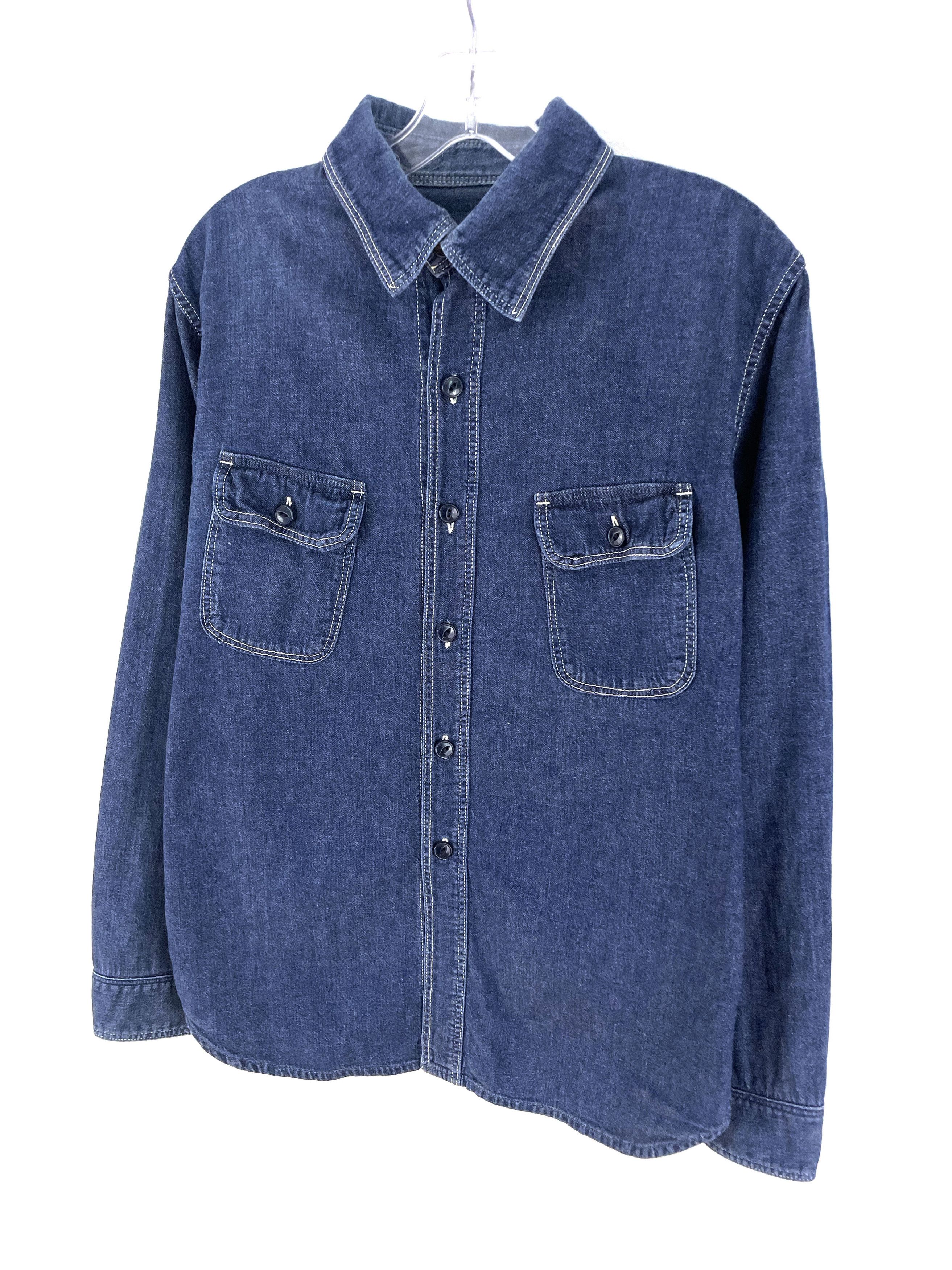 Kapital Cargo Denim Shirt Size US L / EU 52-54 / 3 - 2 Thumbnail
