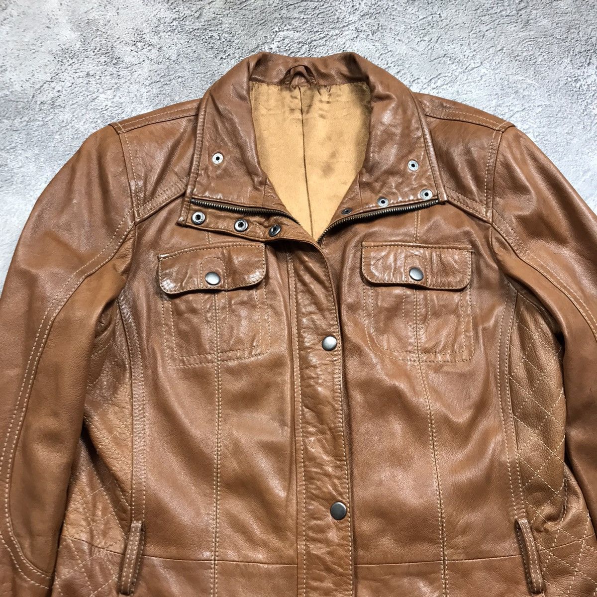 If Six Was Nine VINTAGE Y2K LEATHER JACKET JAPAN NAPOLEON STYLE STREETWEAR Size L / US 10 / IT 46 - 2 Thumbnail