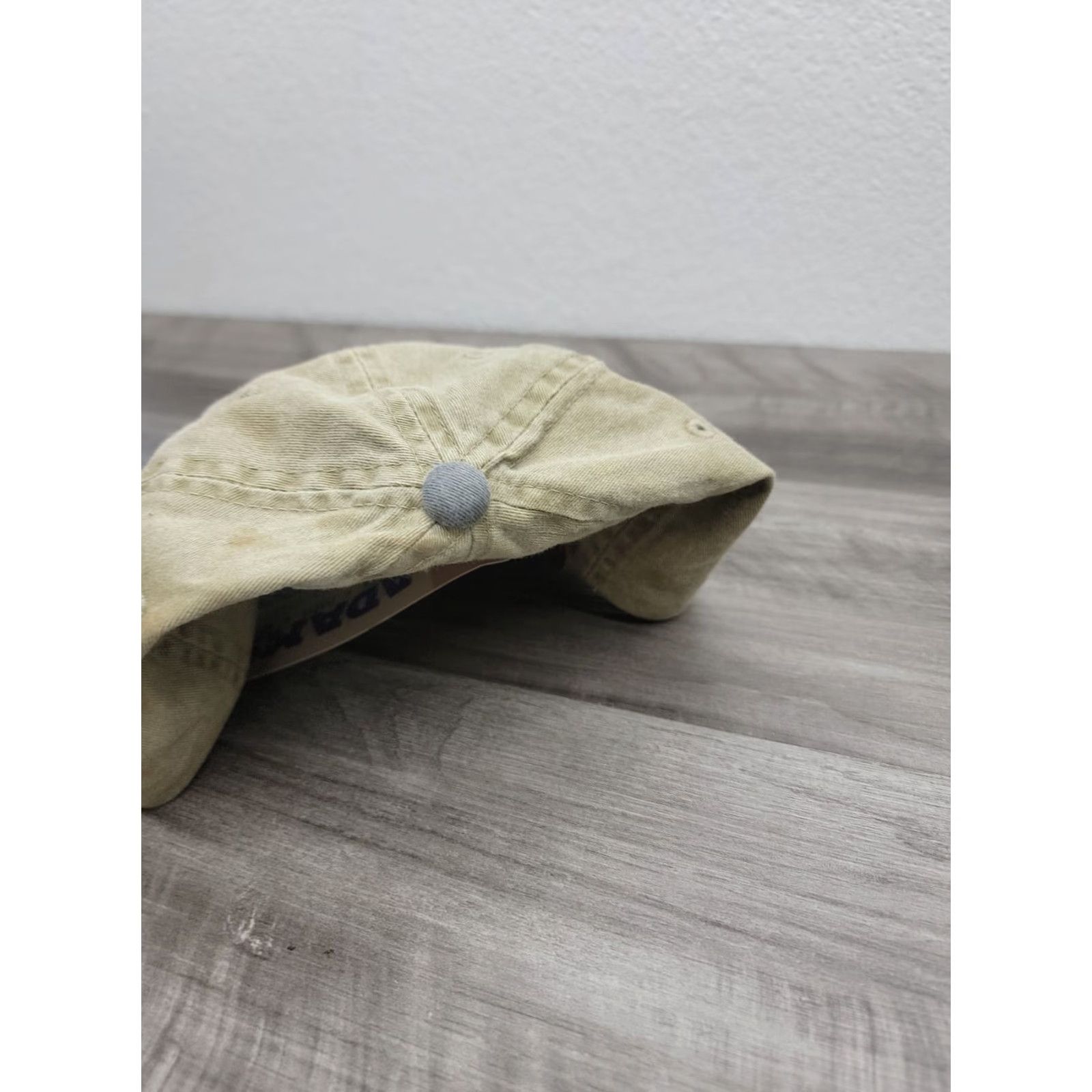 Vintage VINTAGE Adams Buckle Strapback Cap Hat Khaki NWT Leather Strap Men One Size Khaki/Gray Baseball Cap Size ONE SIZE - 3 Thumbnail