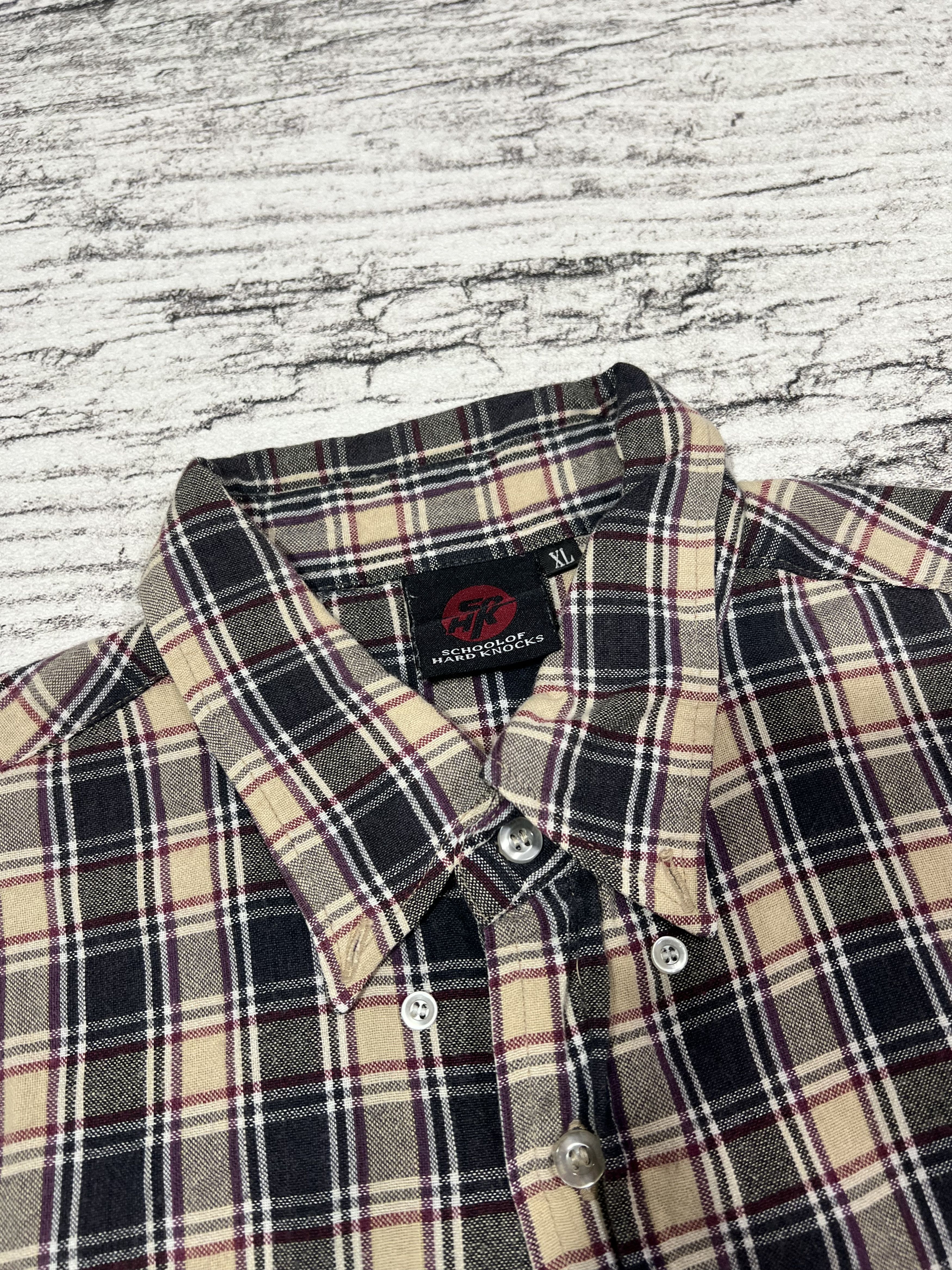 Japanese Brand 2000s Sohk Plaid Pocket Shirt y2k lgb ifsixwasnine Size US XL / EU 56 / 4 - 4 Thumbnail