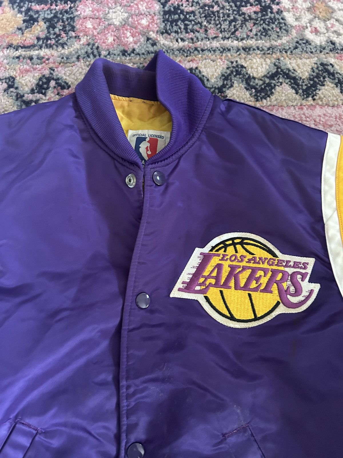 Starter Vtg 80s Los Angeles Lakers Starter Satin Jacket Size US S / EU 44-46 / 1 - 2 Thumbnail