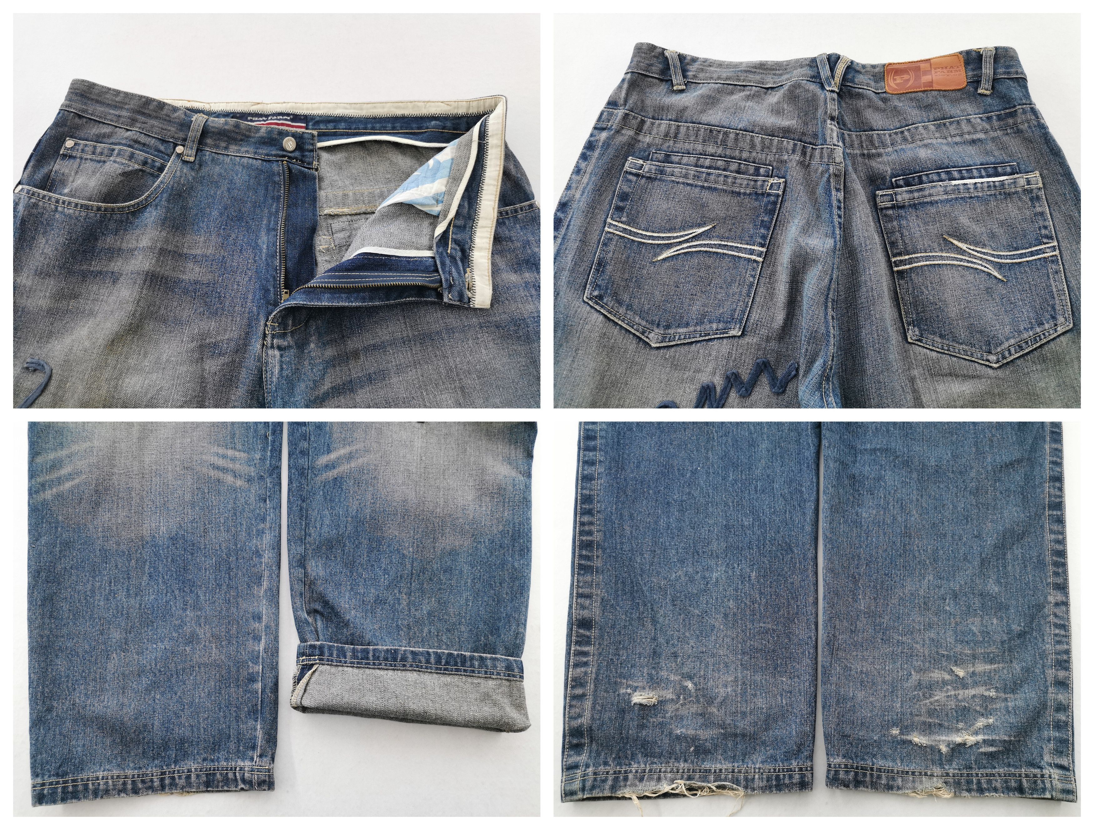Phat Farm Distressed Phat Farm Denim Jeans Big Size 37 Size US 37 - 9 Thumbnail