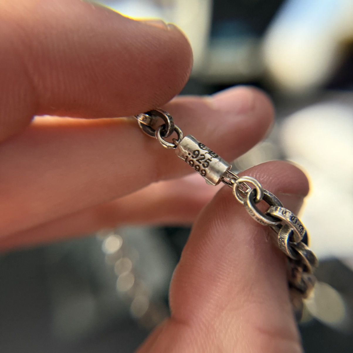 Chrome Hearts Chrome Hearts Silver Paper Chain Clasp Bracelet Size ONE SIZE - 8 Thumbnail