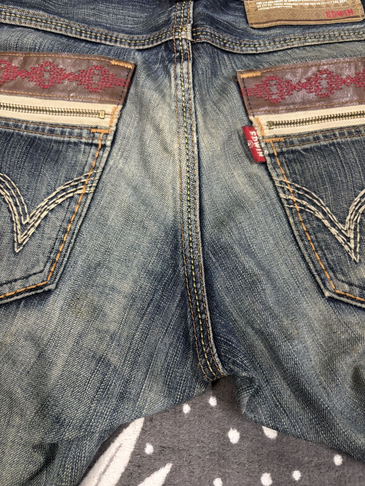 Edwin Vintage Edwin XV Mud Wash Baggy Distressed Grunge Jeans Size US 31 - 12 Thumbnail