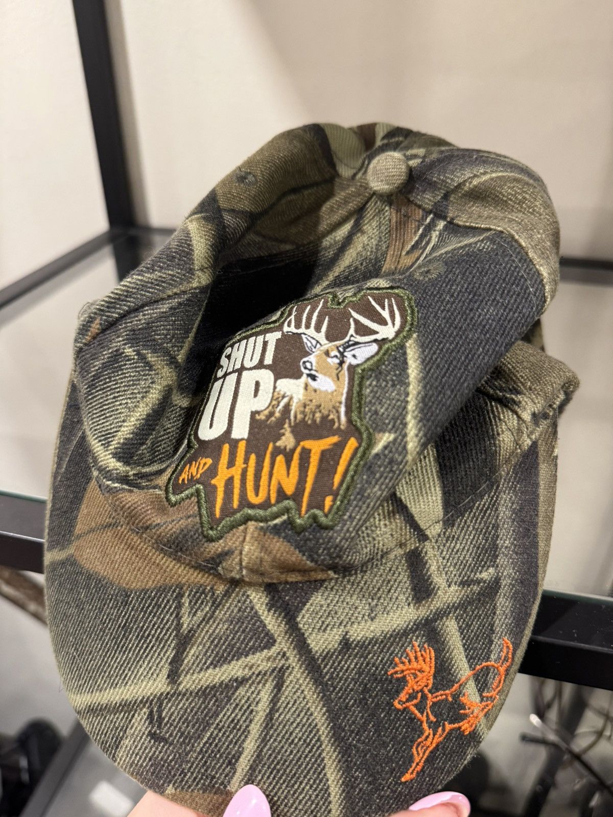 Realtree RealTree Camo Hat Shut up and Hunt Deer Logo Vintage Size ONE SIZE - 3 Thumbnail