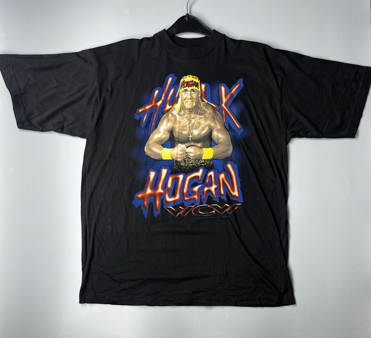 image of 1994 Vintage 90's Hulk Hogan Wwe Wwf Vintage Tshirt in Black, Men's (Size XL)