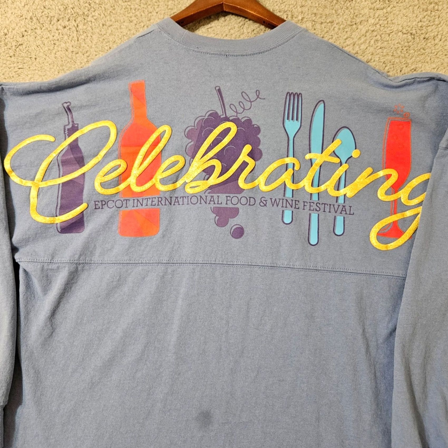 Disney Disney Spirit Jersey Shirt Celebrating Epcot Food & Wine Festival 2021 Small Blue Size S / US 4 / IT 40 - 3 Thumbnail