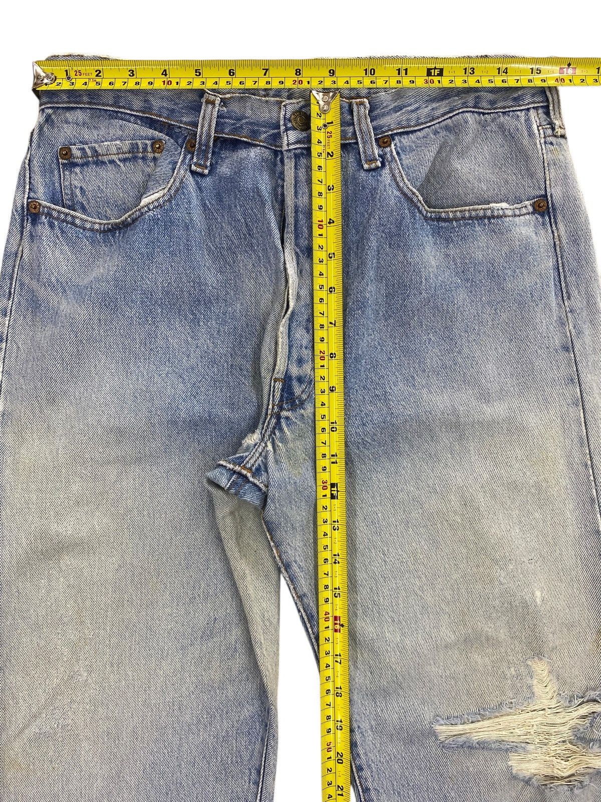 Levi's Levi’s Faded Wash Ripped Style Straight Leg Jeans Size US 31 - 6 Thumbnail