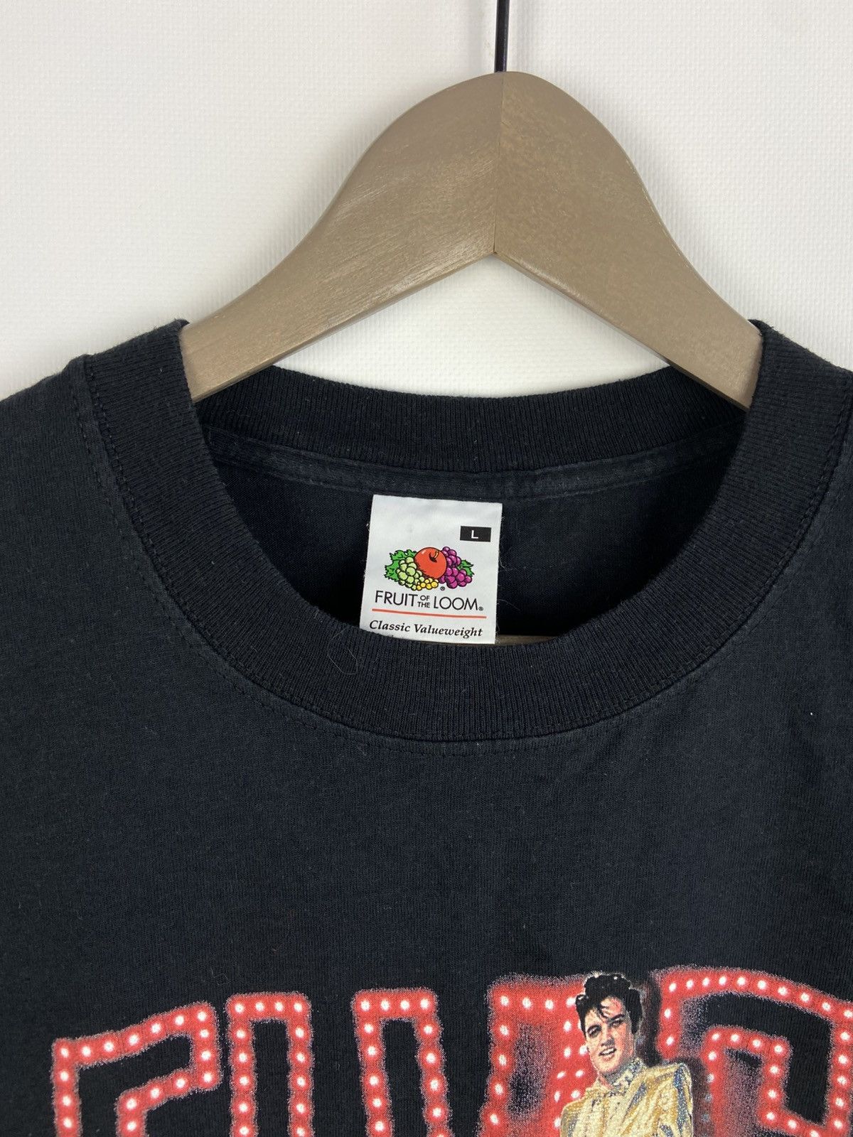 Fruit Of The Loom Vintage Rare Elvis Presley 2002 Y2K AvantGarde Merch T-Shirt Size US L / EU 52-54 / 3 - 4 Thumbnail