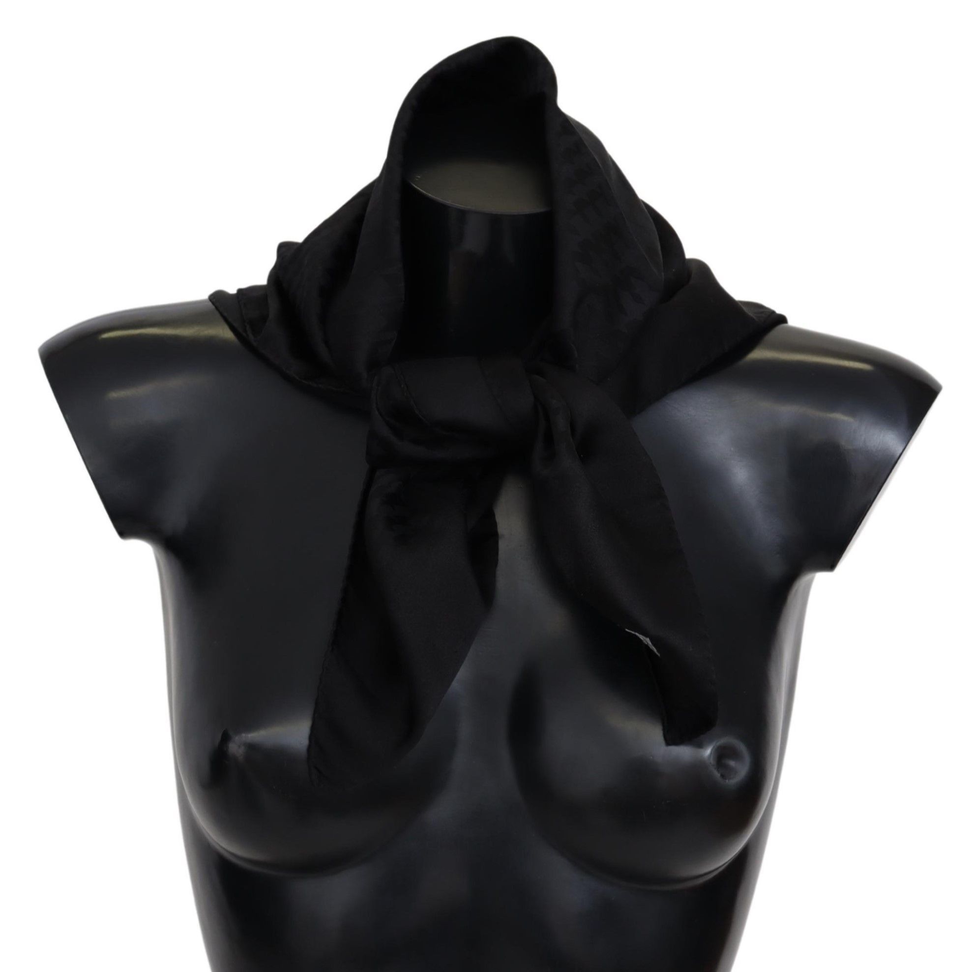 Missoni Elegant Black Wool Scarf with Logo Men's Embroidery Size ONE SIZE - 1 Thumbnail
