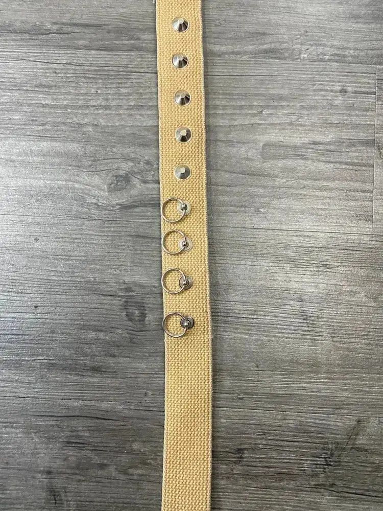 Number (N)ine Number Nine 01SS Logo Buckle Canvas Belt-2505 Size ONE SIZE - 7 Thumbnail
