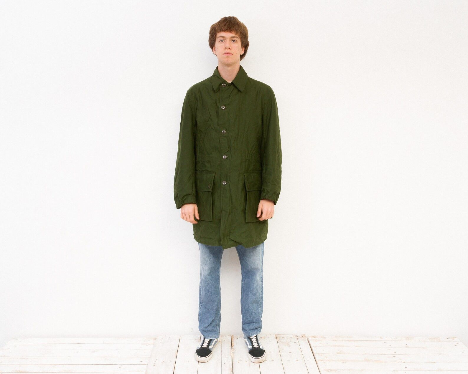 Japanese Brand × Vintage Sweden Army Vintage 60's Jacket XL Men Coat No lining Nato Size US XL / EU 56 / 4 - 1 Thumbnail