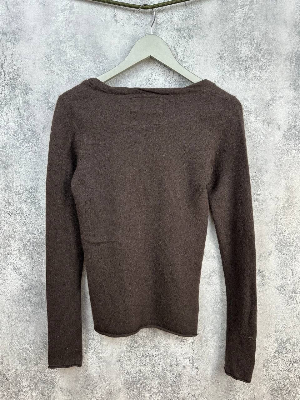 Abercrombie & Fitch Ezra x Abercrombie Fitch Cashmere Scoop Neck Knit Sweater Size L / US 10 / IT 46 - 2 Thumbnail