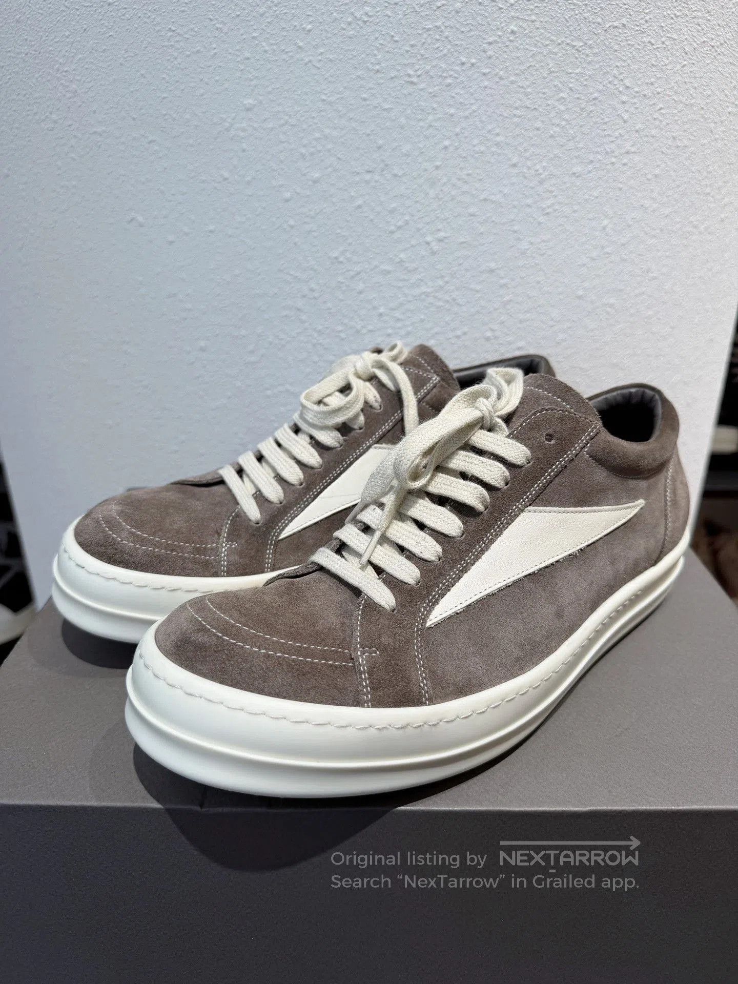 Rick Owens Rick Owens Oatmeal Gray Suede Shoes. Size US 9 / EU 42 - 1 Thumbnail