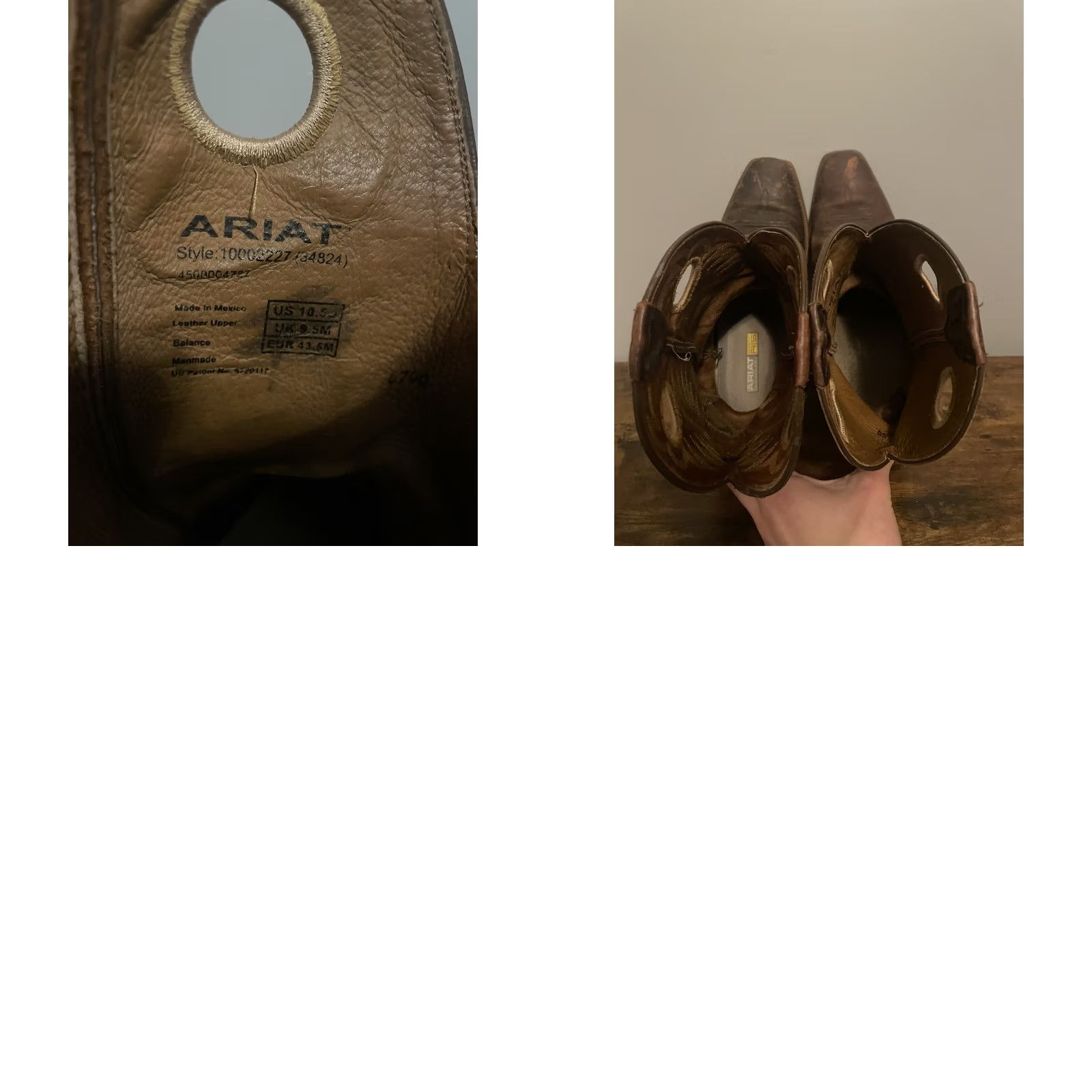Ariat Ariat Men's Heritage Roughstock Boots 34824 Brown Square Toe Size 10.5D Size US 10 / EU 43 - 8 Thumbnail