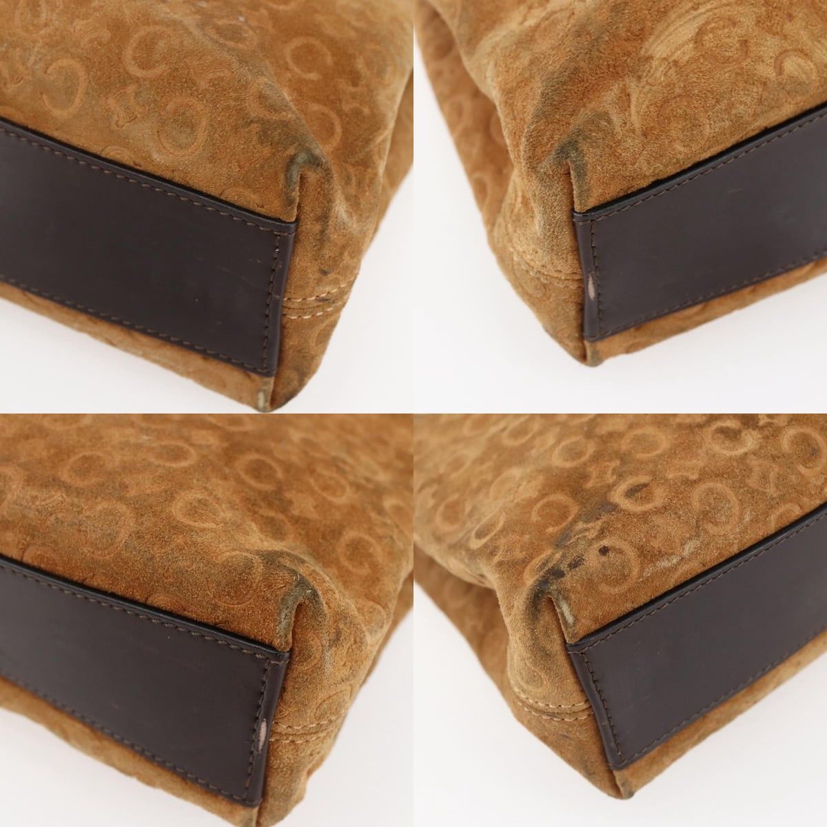Celine CELINE C Macadam Canvas Hand Bag Brown Gold Size ONE SIZE - 10 Thumbnail