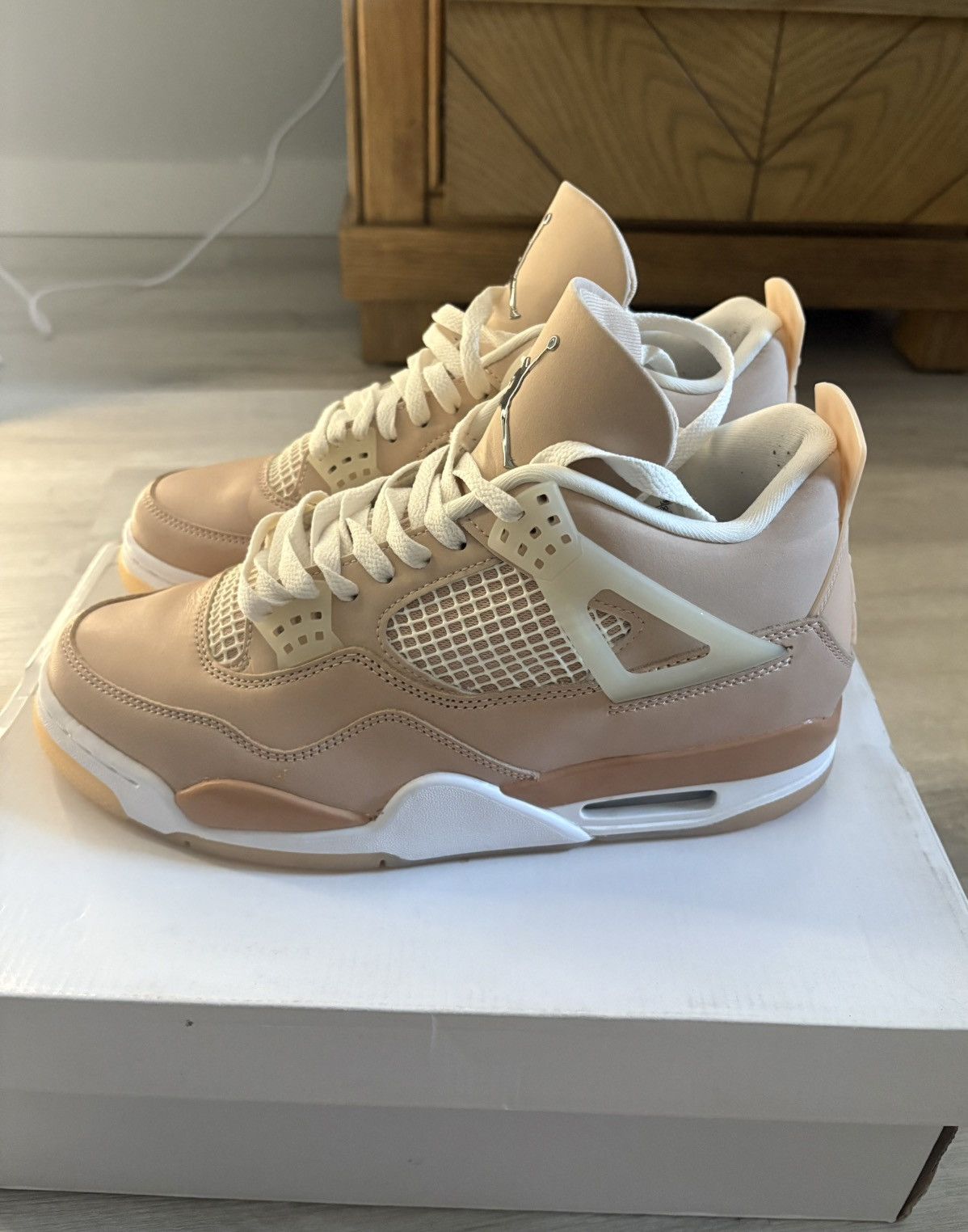Jordan Brand Womens Jordan 4 Retro Shimmer Size US 10.5 / EU 43-44 - 1 Thumbnail