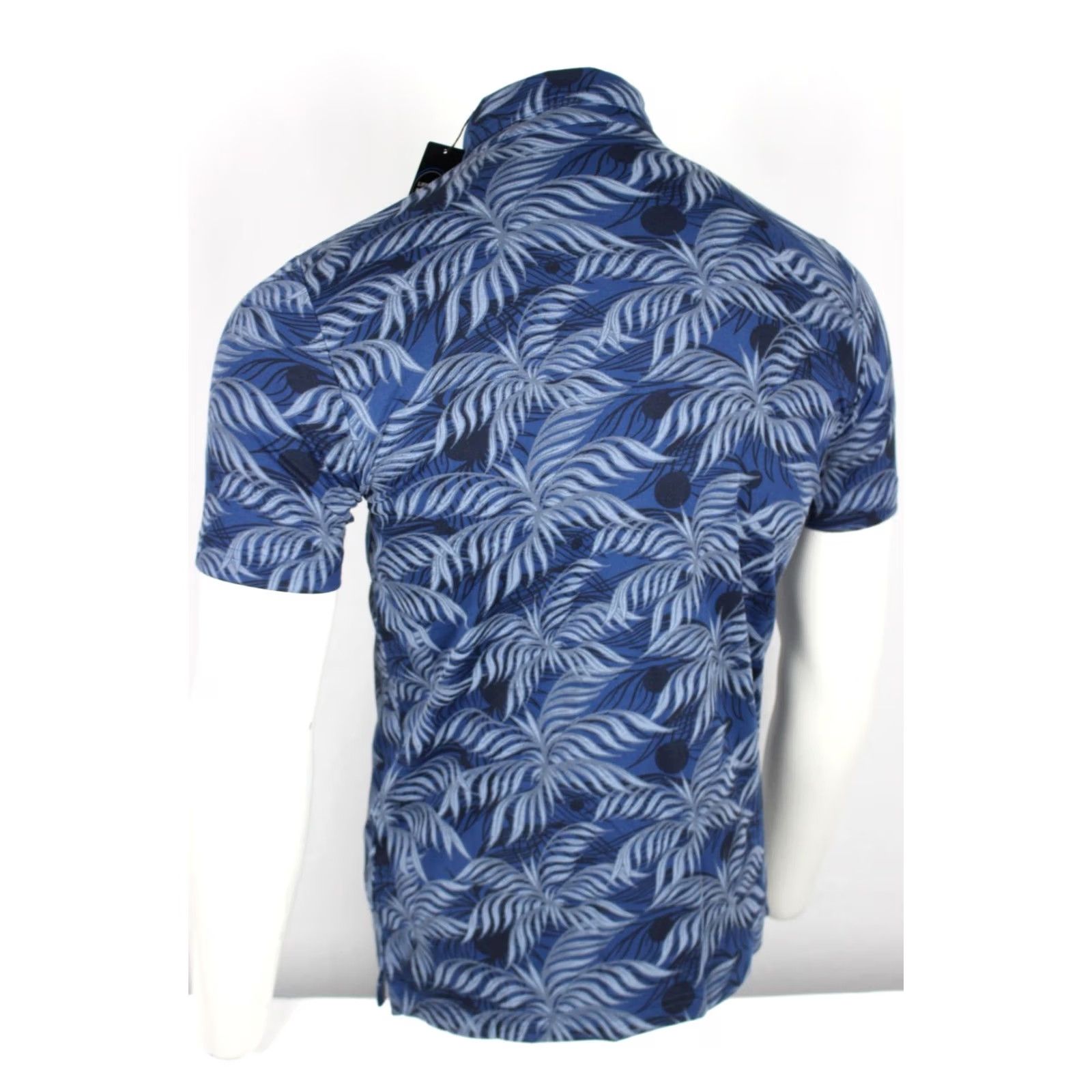 TravisMathew Travis Mathews Men's Mountain Down Golf Polo Short Sleeve Shirt S Small Blue Size US S / EU 44-46 / 1 - 2 Thumbnail