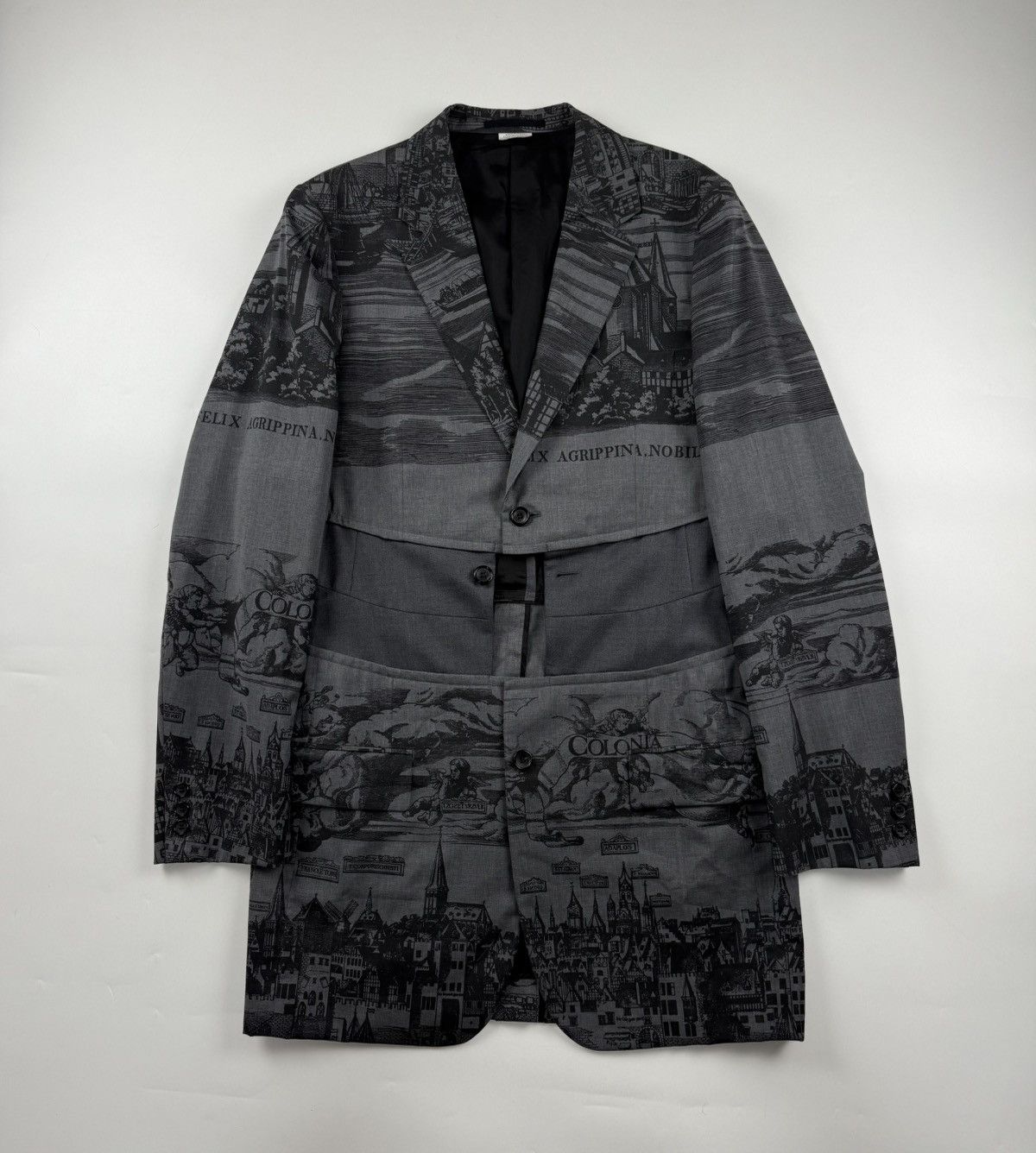 Comme des Garcons Comme des Garcons Homme Plus S/S’20 Printed Long Jacket Size US L / EU 52-54 / 3 - 2 Thumbnail