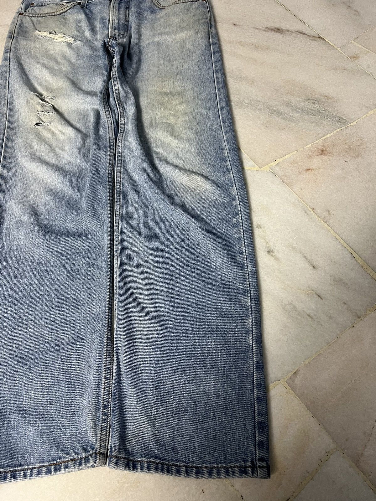 Jean × Levi's × Levi's Vintage Clothing VINTAGE LEVIS 505 DISTRESSED MUD WASH JEANS Size US 34 / EU 50 - 4 Thumbnail