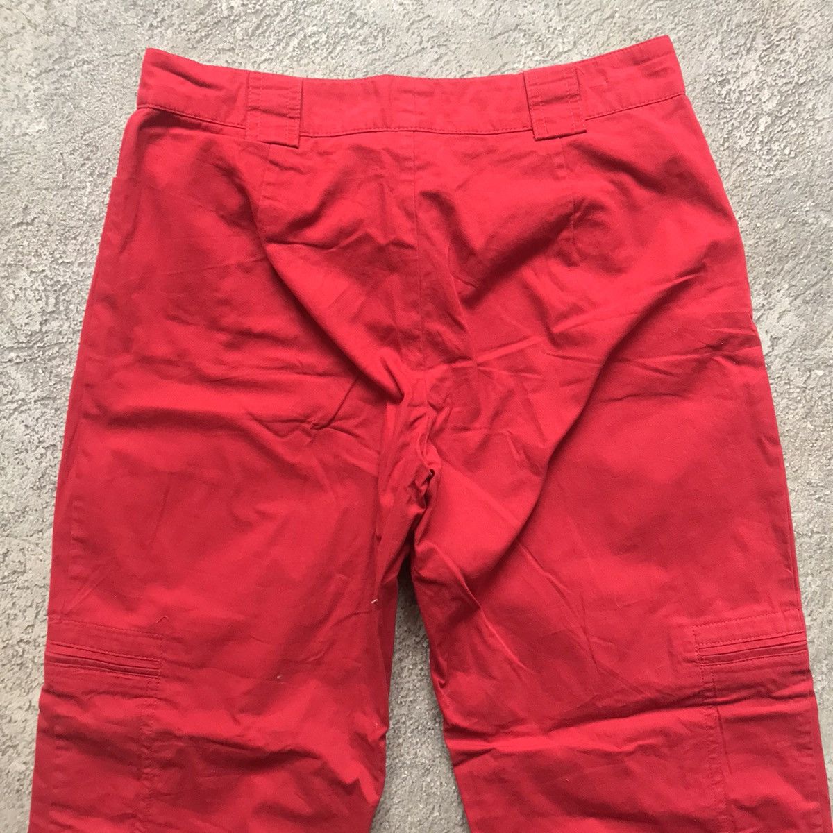 Vintage Vintage 90s Red Baggy Cargo Parachute Pants Streetwear 28 Size 28" / US 6 / IT 42 - 8 Thumbnail