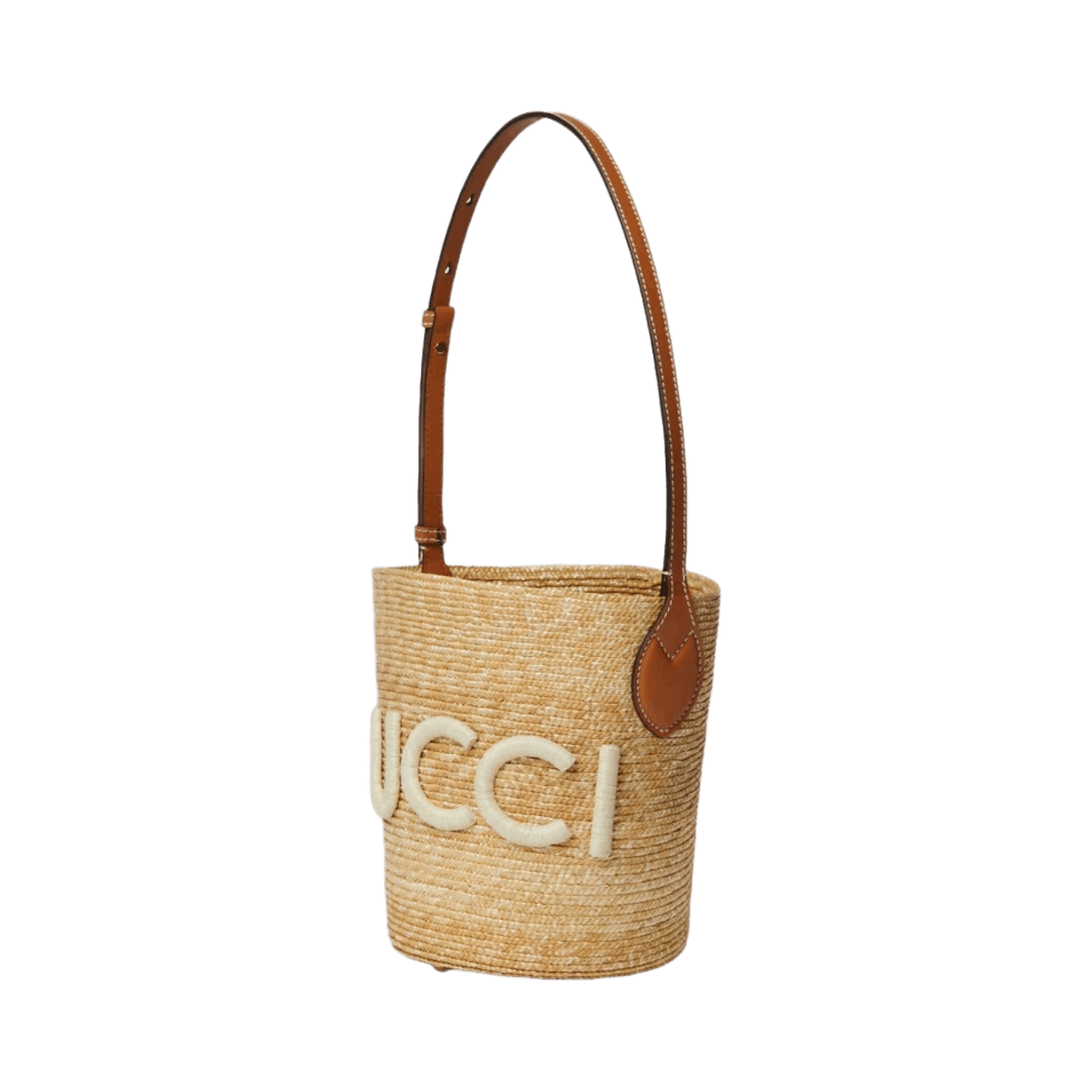 Gucci o1la5ras0526 Size: OS / Small Straw Shoulder Bag Gucci Patch Size ONE SIZE - 2 Thumbnail