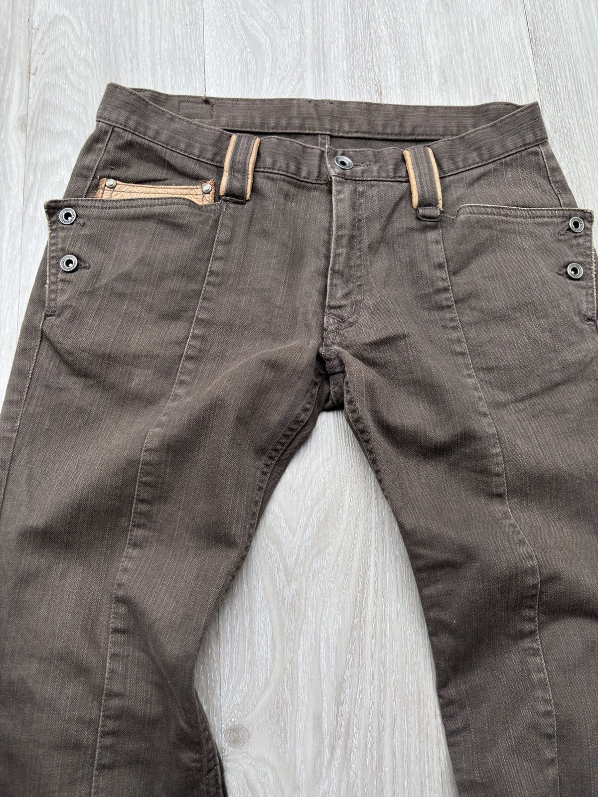 5351 POUR LES HOMMES NICOLE CLUB FOR MEN lace up flare jeans Size US 29 - 5 Thumbnail