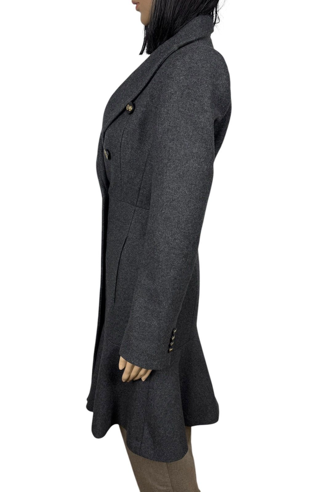 MAX&Co. Max&Co Wool Coat Pleated Double-Breasted size US2 IT38 Size XS / US 0-2 / IT 36-38 - 6 Thumbnail