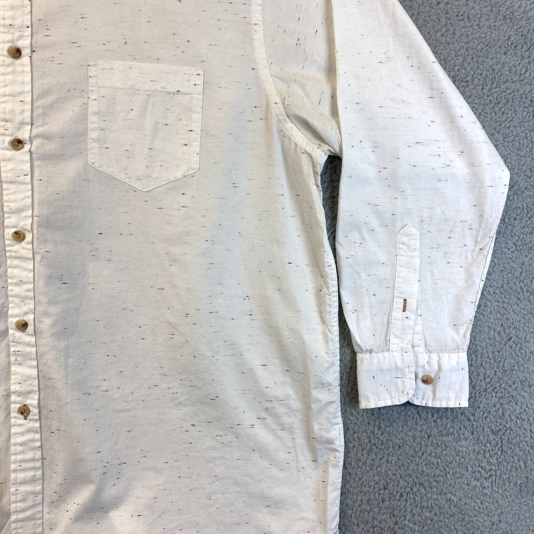 Vintage Casuals Shirt Men Long Sleeve Dress White XXL 100% Cotton Button-Down Regular Fit Mens Size US XXL / EU 58 / 5 - 2 Thumbnail