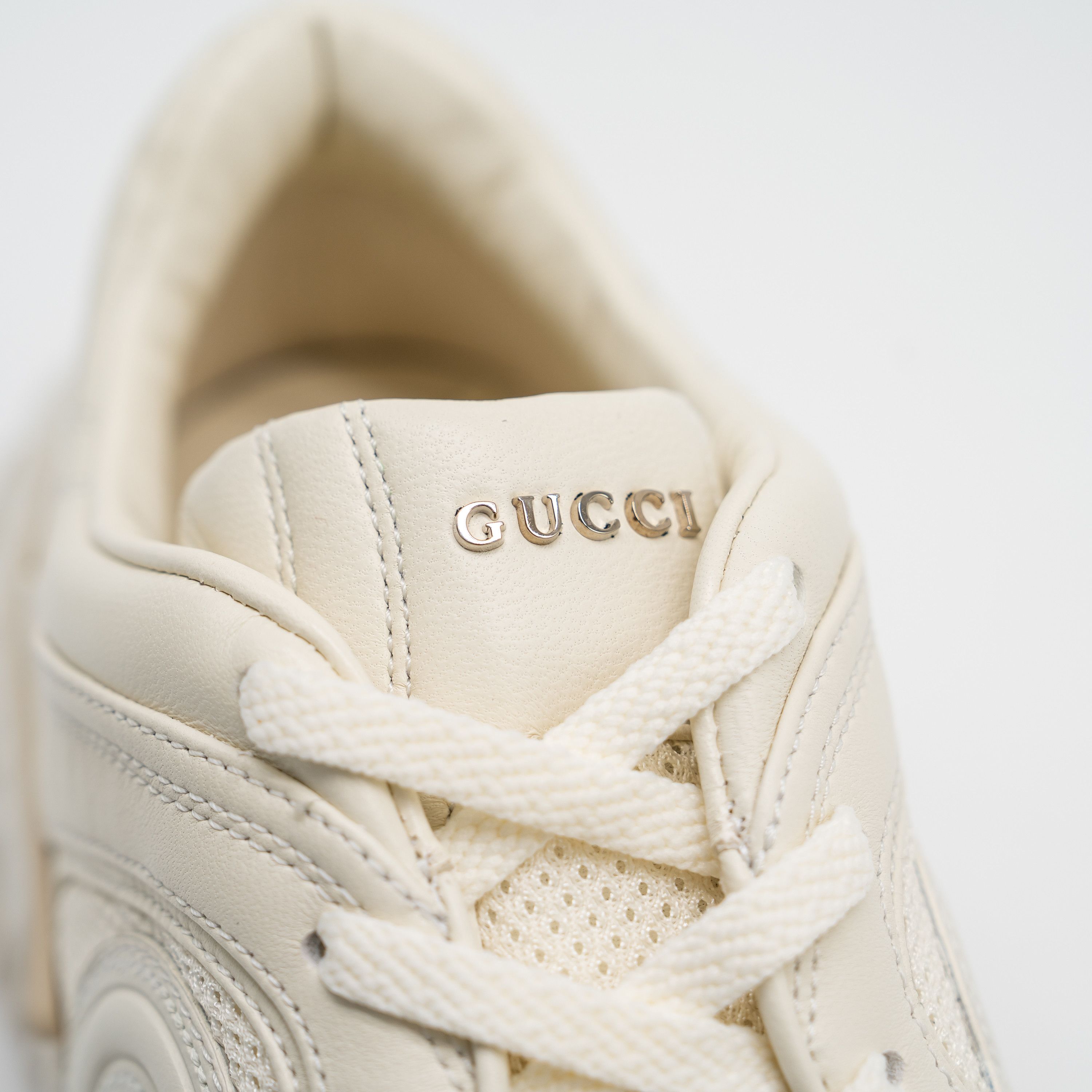 Gucci 10us Gucci Ripple Sneakers Off White GG Leather Interlocking Size US 10 / EU 43 - 8 Thumbnail