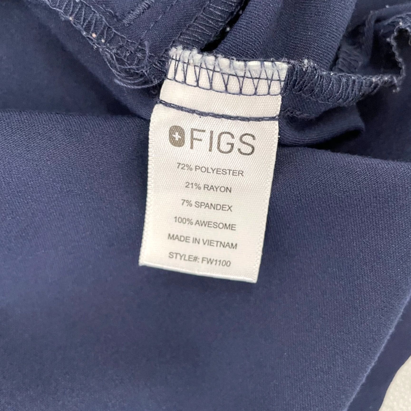 Vintage Figs Scrubs Shirt Womens Extra Small Technical Collection Ladies XS Blue Top Size XS / US 0-2 / IT 36-38 - 7 Thumbnail