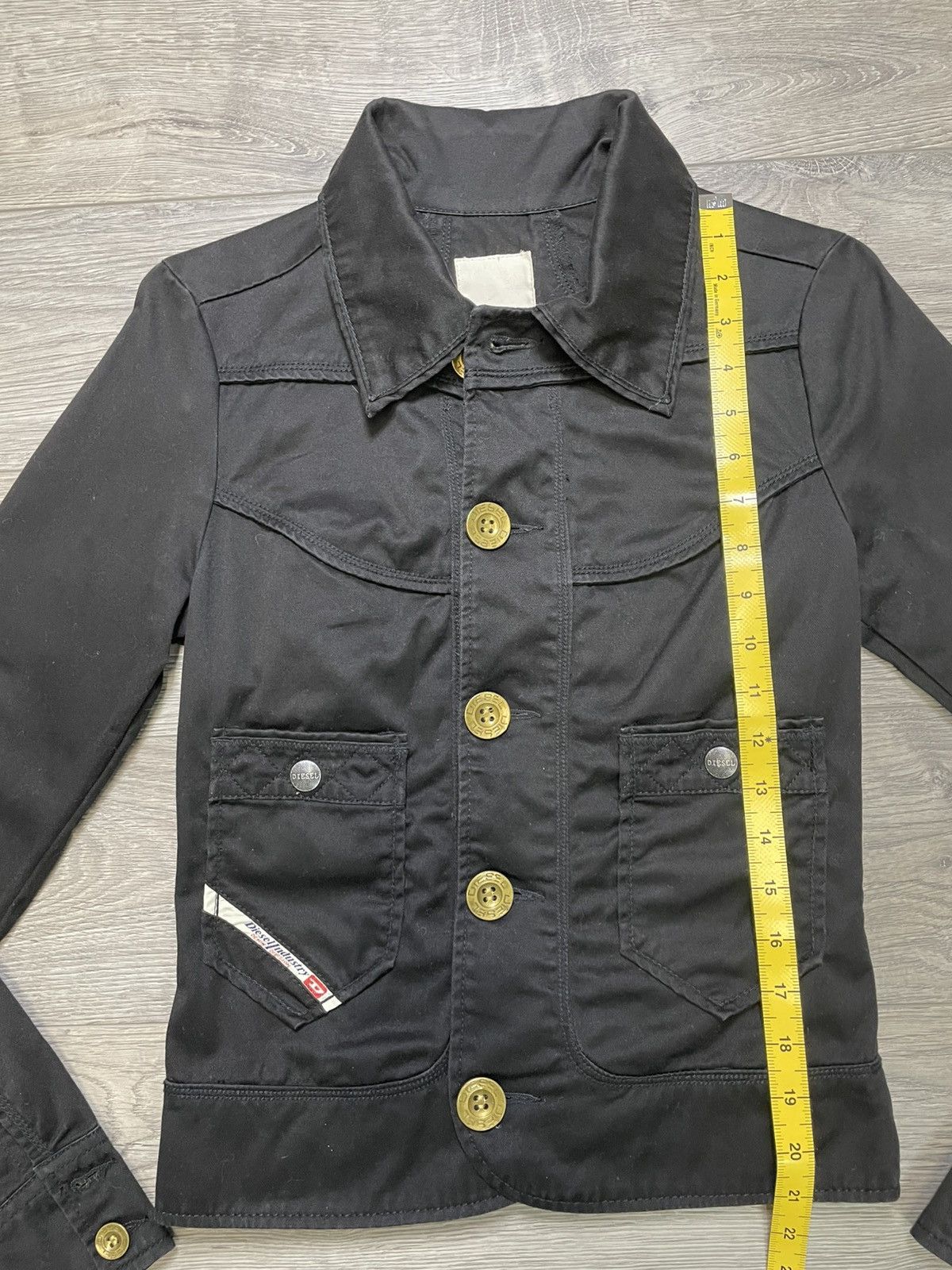 Diesel Vintage Y2K Diesel Industry Black Moto Utility Jacket XS Size XS / US 0-2 / IT 36-38 - 7 Thumbnail