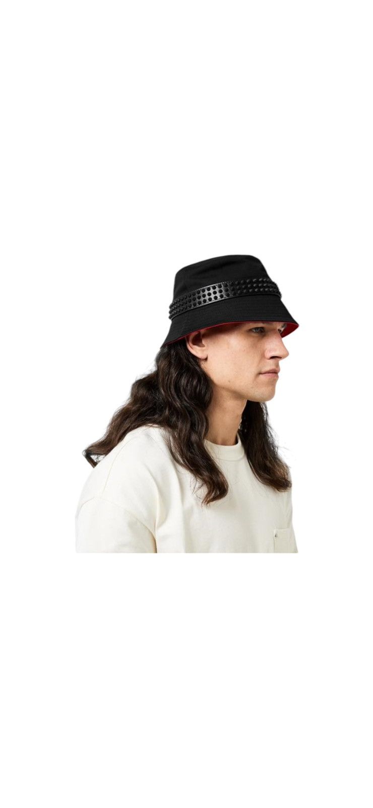Christian Louboutin BOBINO SPIKES BUCKET HAT Size ONE SIZE - 2 Thumbnail