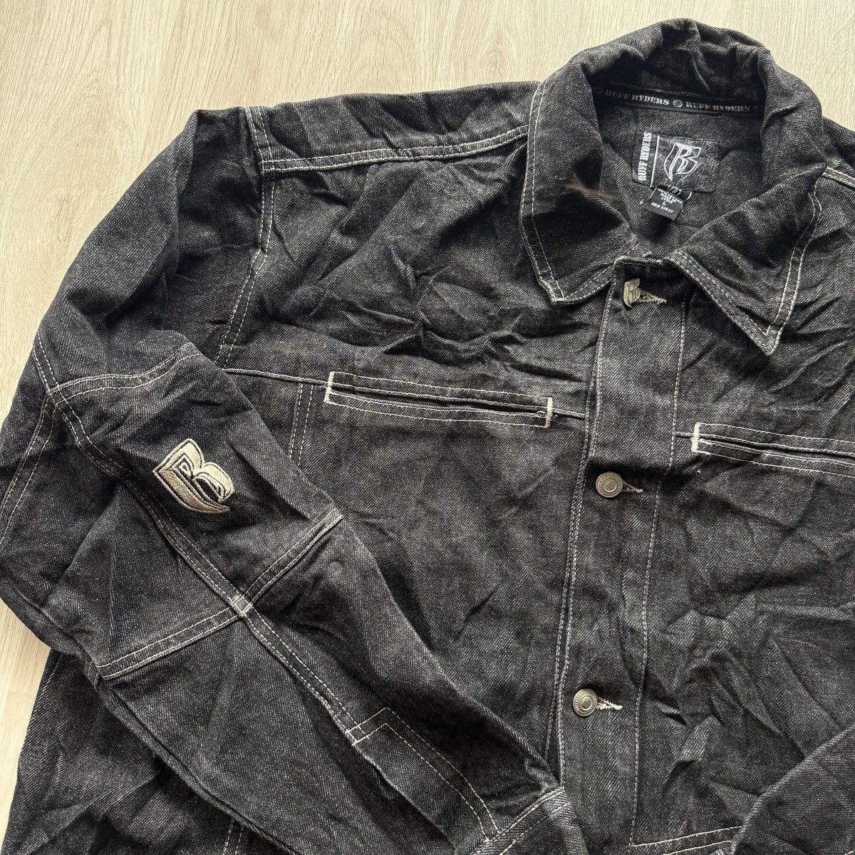 Ruff Ryders Vintage Ruff Ryders Denim Jacket Size US L / EU 52-54 / 3 - 3 Thumbnail