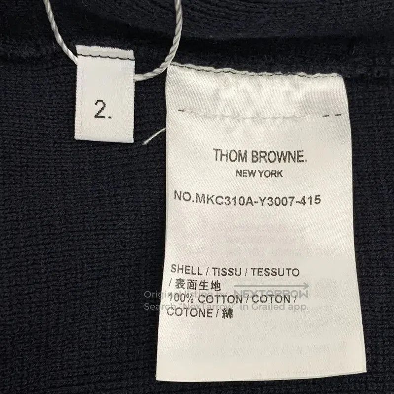 Thom Browne Thom Browne Navy Cotton Women's Cardigan . Size M / US 6-8 / IT 42-44 - 6 Thumbnail