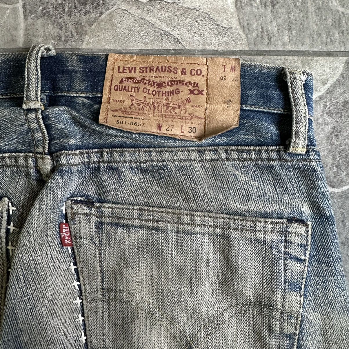 Levi's Vintage Clothing Vintage 1990s Levis 501-0657 Big E Selvedge Fadded Size US 28 / EU 44 - 11 Thumbnail