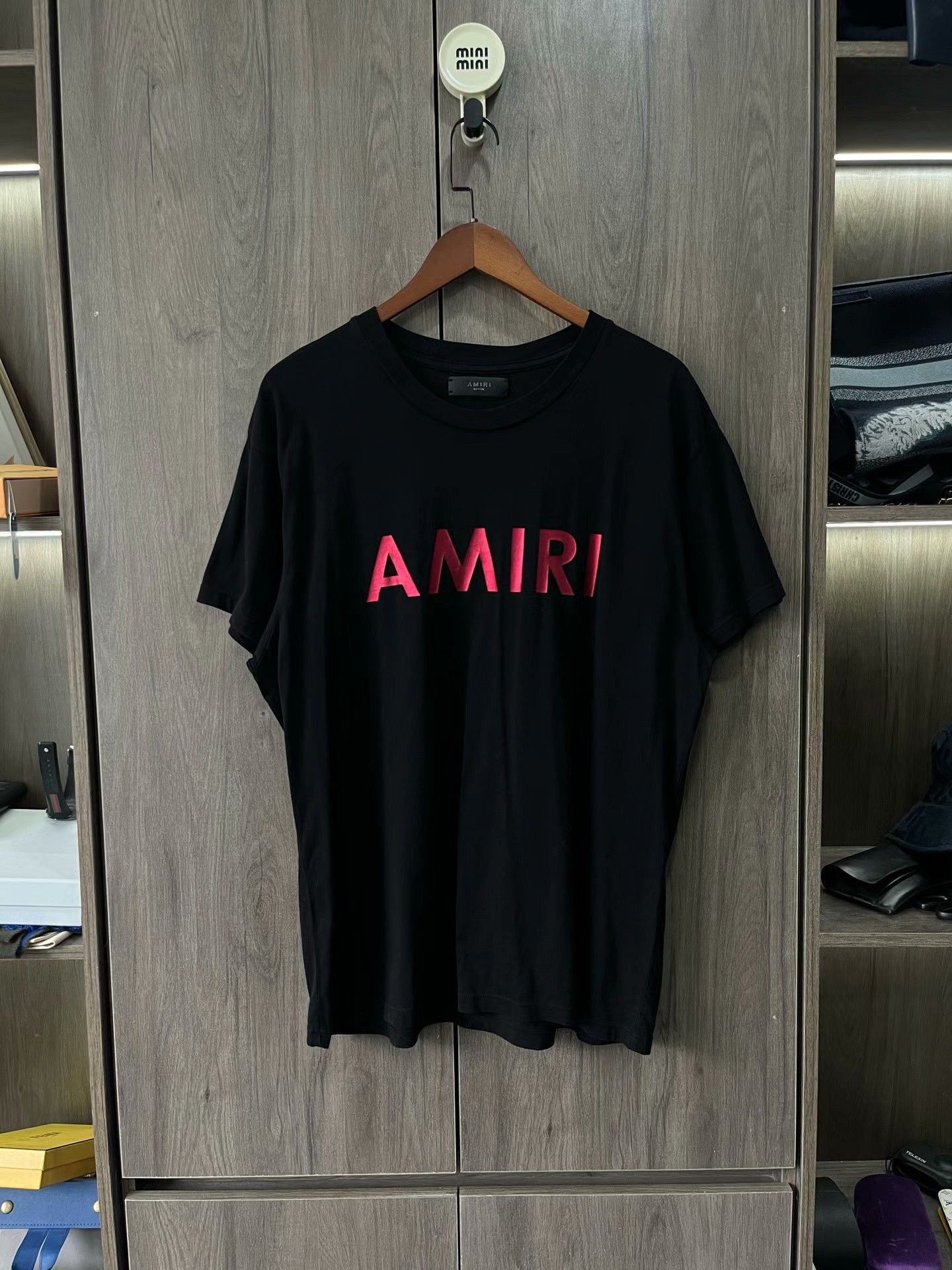 Amiri Amiri Black Pink Short Sleeve T-shirt Size US M / EU 48-50 / 2 - 1 Thumbnail
